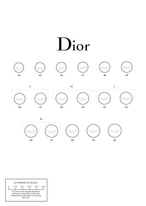 dior ring kopen|Dior ring size chart.